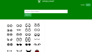 openclipart圖庫：Cartoon Mouth n Eyes-資源代表圖