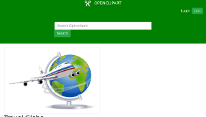 openclipart圖庫：Travel Globe縮圖