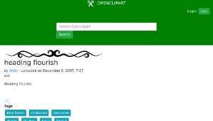 openclipart圖庫：heading flourish-資源代表圖