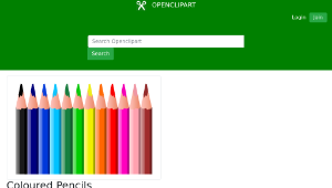 openclipart圖庫：Coloured Pencils-資源代表圖