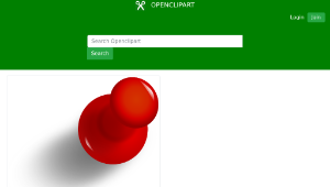 openclipart圖庫：Pushpin 2-資源代表圖
