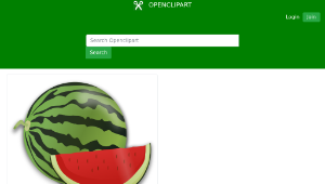 openclipart圖庫：Water Melon-資源代表圖