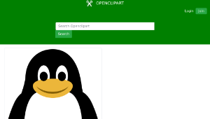 openclipart圖庫：Tux the Penguin縮圖