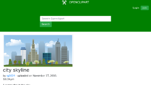 openclipart圖庫：city skyline-資源代表圖