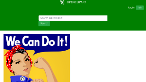 openclipart圖庫：We Can Do It! Poster縮圖