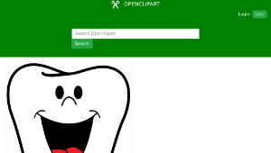 openclipart圖庫：Happy Tooth縮圖