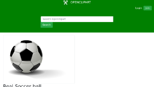 openclipart圖庫：Real Soccer ball-資源代表圖