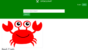 openclipart圖庫：Red Crab-資源代表圖