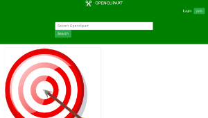 openclipart圖庫：target with arrow-資源代表圖