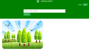 openclipart圖庫：Abstract Landscape縮圖