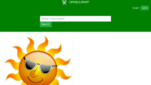openclipart圖庫：Summer Smile Sun-資源代表圖