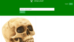 openclipart圖庫：Skull-資源代表圖