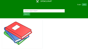 openclipart圖庫：Stack of three books縮圖