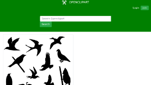 openclipart圖庫：Birds Silhouette縮圖