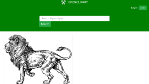 openclipart圖庫：Lion縮圖