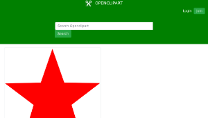 openclipart圖庫：red star縮圖