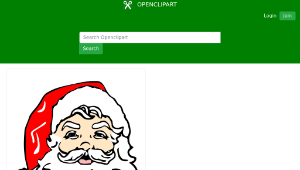 openclipart圖庫：Classic Santa-資源代表圖