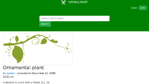 openclipart圖庫：Ornamental plant-資源代表圖