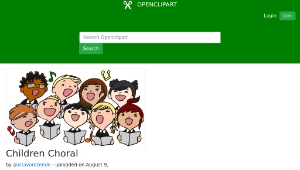openclipart圖庫：Children Choral-資源代表圖