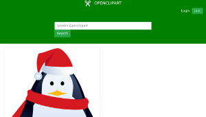 openclipart圖庫：christmas penguin-資源代表圖