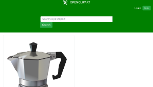 openclipart圖庫：italian coffee maker-資源代表圖