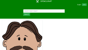 openclipart圖庫：Man Face Cartoon-資源代表圖