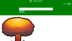 openclipart圖庫：nuclear explosion-資源代表圖