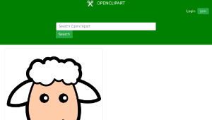 openclipart圖庫：Sheep icon-資源代表圖