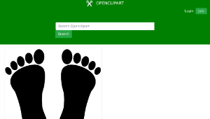 openclipart圖庫：Two footprints black-資源代表圖