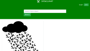 openclipart圖庫：Raining Cats and Dogs