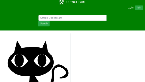 openclipart圖庫：black cat-資源代表圖