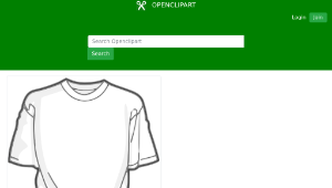 openclipart圖庫：Blank T-Shirt-資源代表圖