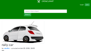 openclipart圖庫：rally-car-資源代表圖