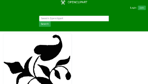 openclipart圖庫：Ornamental vine leaves 1879-資源代表圖