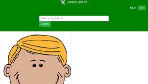 openclipart圖庫：Man Face Cartoon縮圖