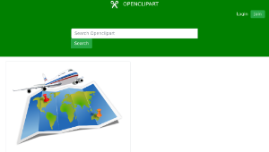 openclipart圖庫：Travel Map縮圖