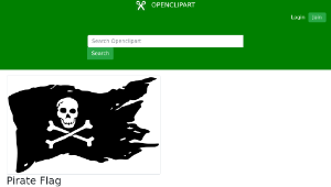 openclipart圖庫：Pirate Flag-資源代表圖
