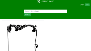 openclipart圖庫：Art nouveau border-資源代表圖