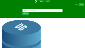 openclipart圖庫：Database symbol-資源代表圖