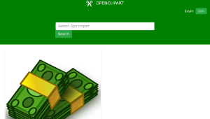 openclipart圖庫：Money wads-資源代表圖