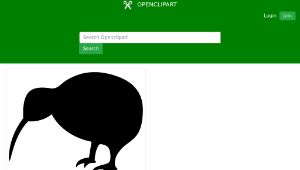 openclipart圖庫：kiwi (bird)-資源代表圖