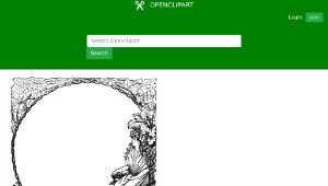 openclipart圖庫：Lady and a Tree Frame縮圖
