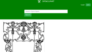 openclipart圖庫：Art Nouveau Border