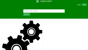 openclipart圖庫：Gear icon縮圖