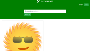 openclipart圖庫：Mr. Sun縮圖
