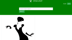 openclipart圖庫：Dark lady縮圖