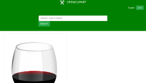 openclipart圖庫：red wine glass縮圖