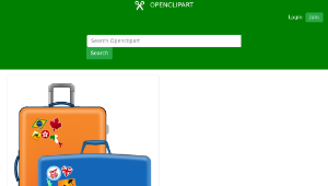 openclipart圖庫：Suitcases縮圖