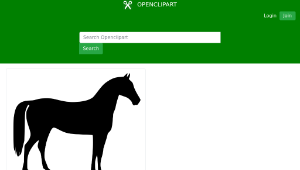 openclipart圖庫：horse縮圖