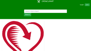 openclipart圖庫：love is returned